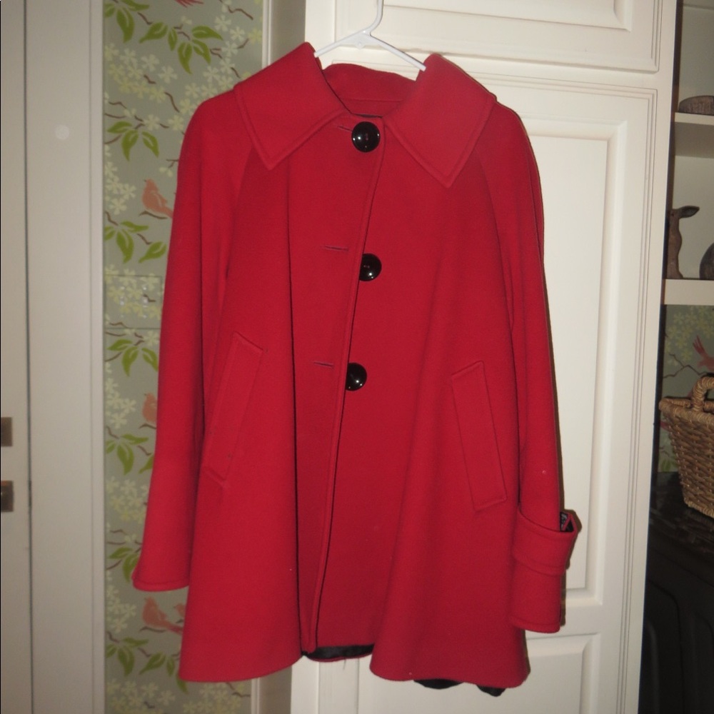 Dale Dressin Vibrant Burgundy Winter Coat